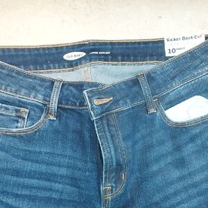 Old Navy Womens Kicker Bootcut Jeans - Blue Denim